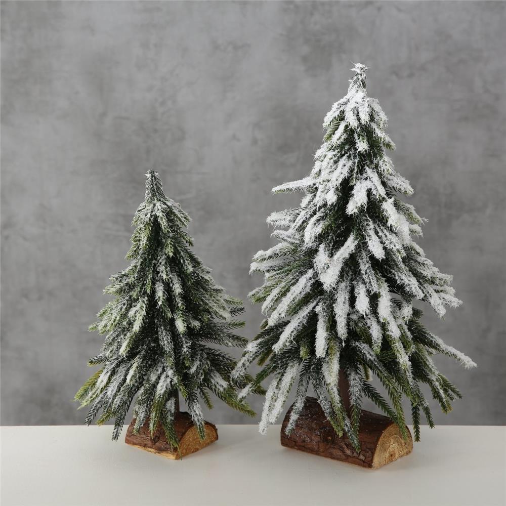 BOLTZE Weihnachtsbaum Tanni 26 cm Dekobaum Tannenbaum mit Schnee