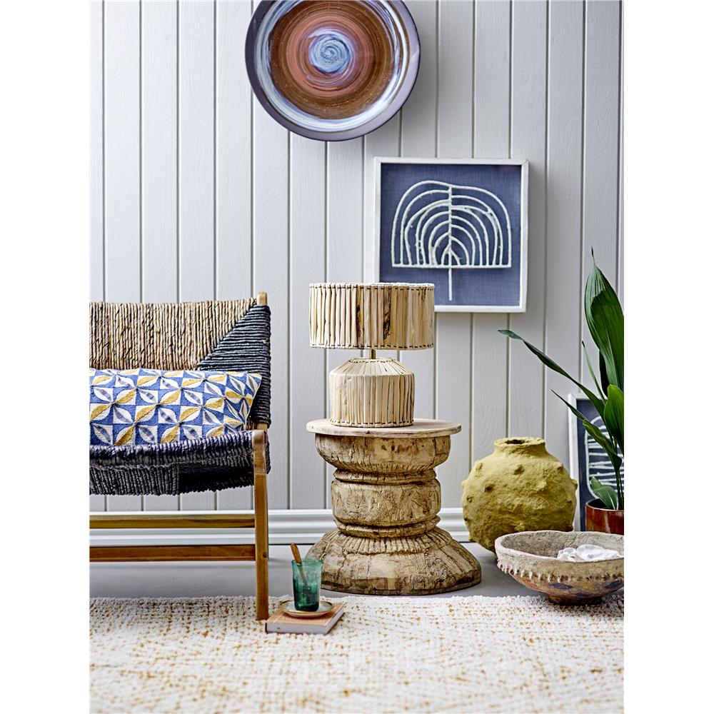 Bloomingville Maes Deko, Blau, Steinzeug D46xH6 cm