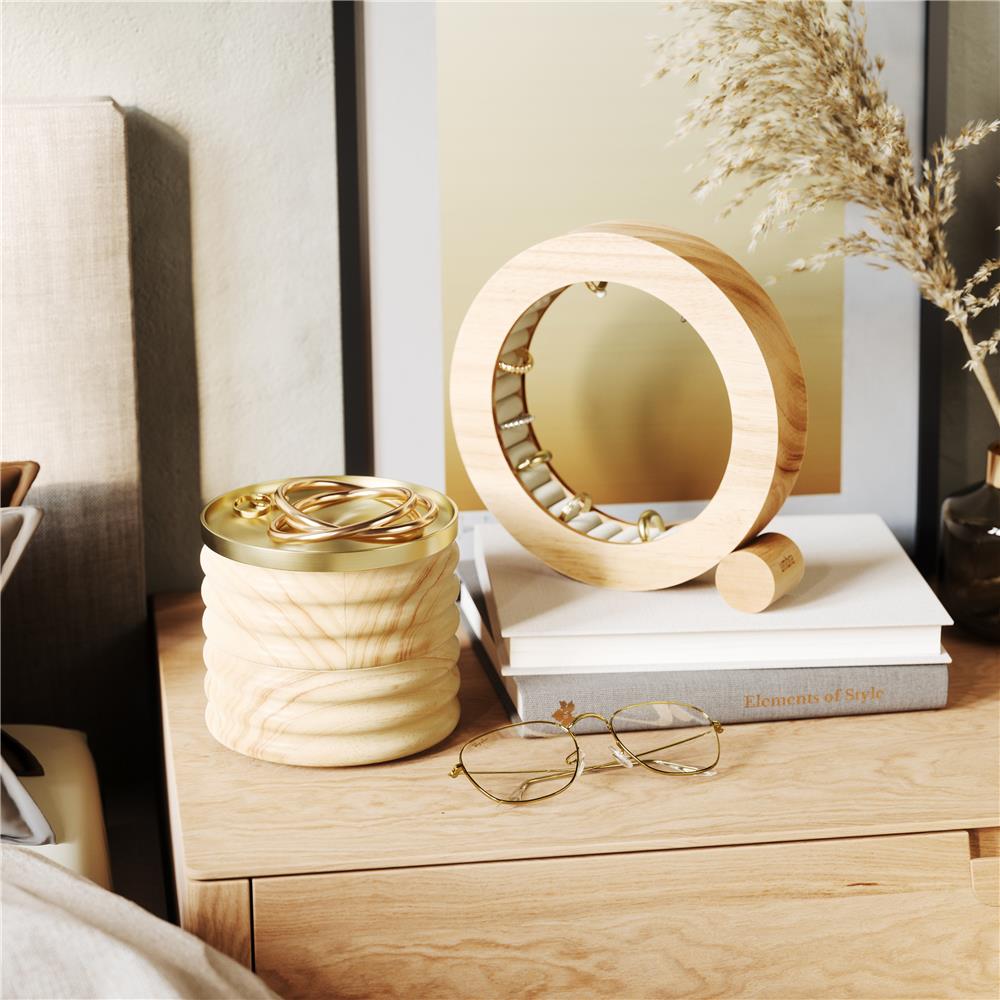 Umbra Ferris Schmuckorganizer aus Holz, 19cm, für Ringe und Ohrringe