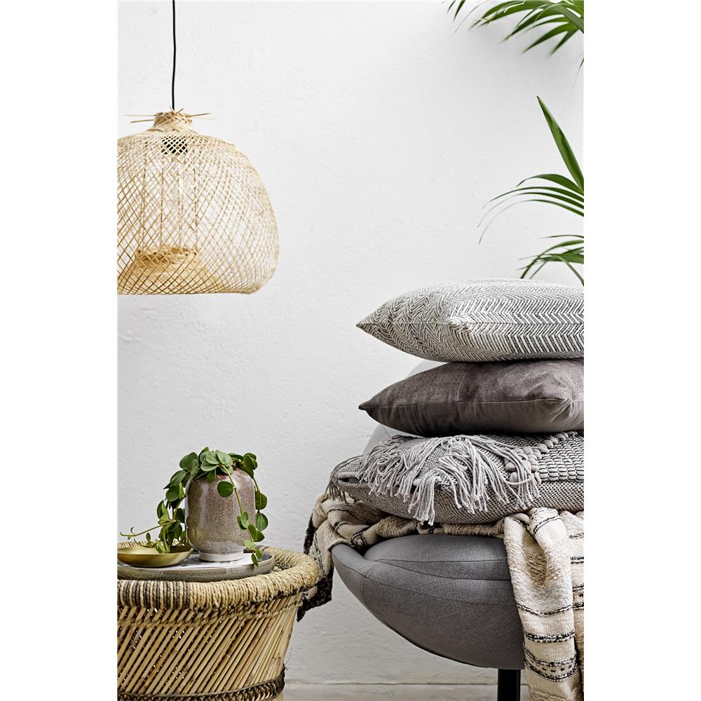 Bloomingville Pendellampe natur Ø42cm Bambus Pendelleuchte Hängelampe Hängeleuchte dänisches Design