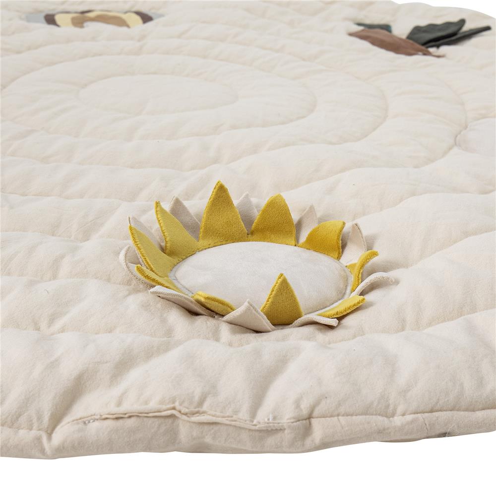 Bloomingville MINI Agnes Spielmatte 100cm Weiß aus Baumwolle