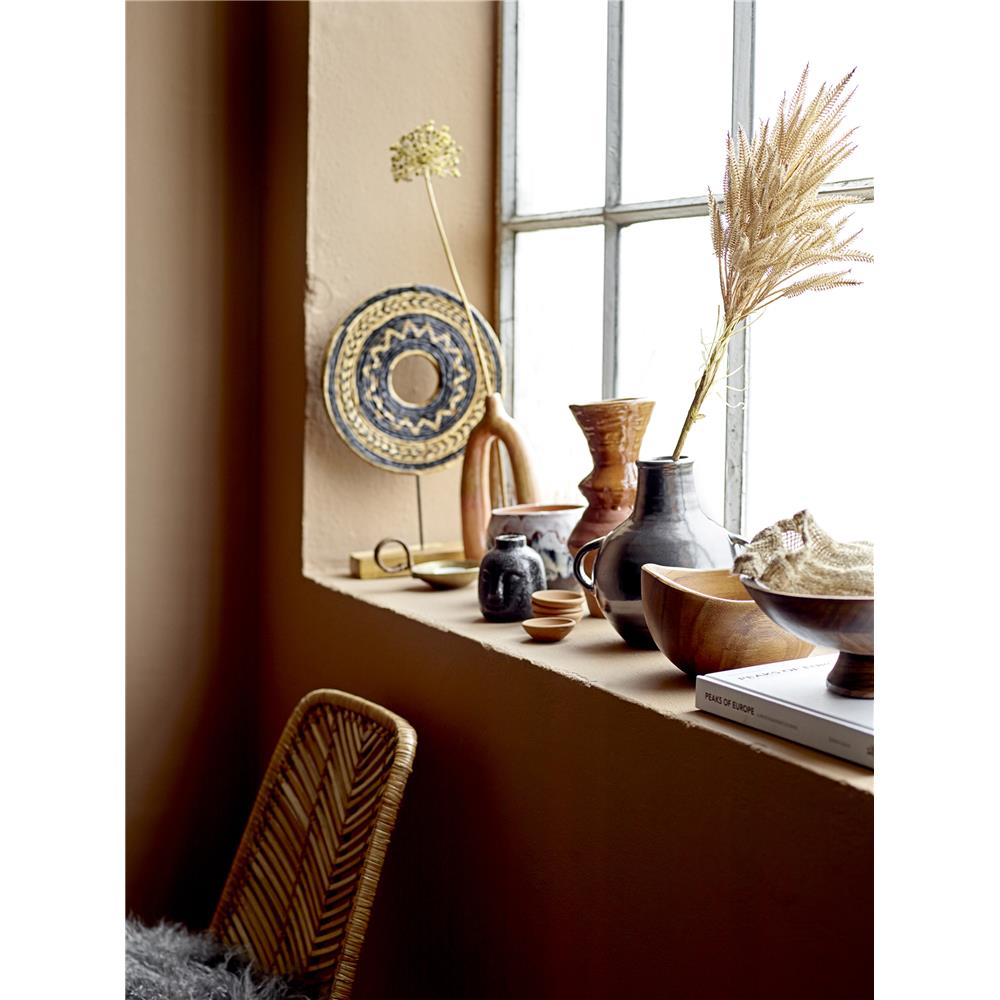 Bloomingville Eliot Kerzenständer Steingut Schwarz 8,5 x 9 x 7,5 cm Kerzenhalter