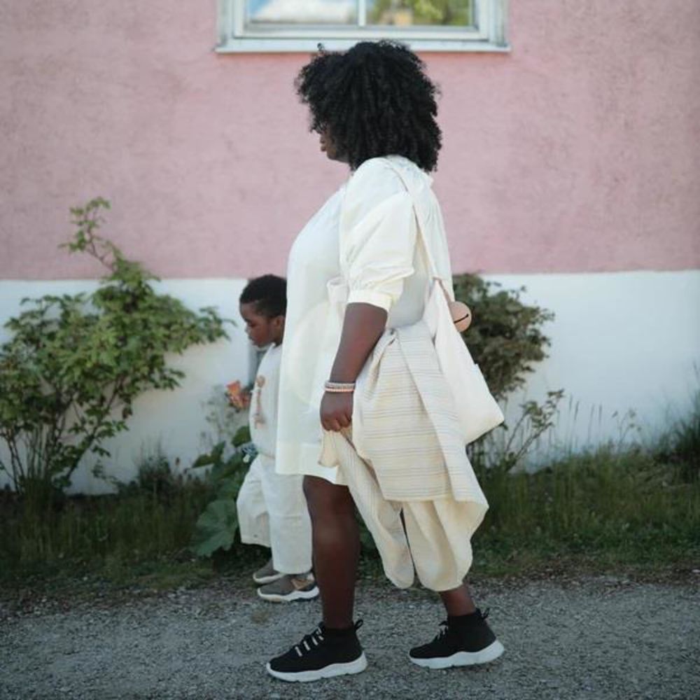 Mushie Beißring Perlen 3er Set, Mellow/Terracotta/Periwinkle, Armband aus Silikon, BPA-frei