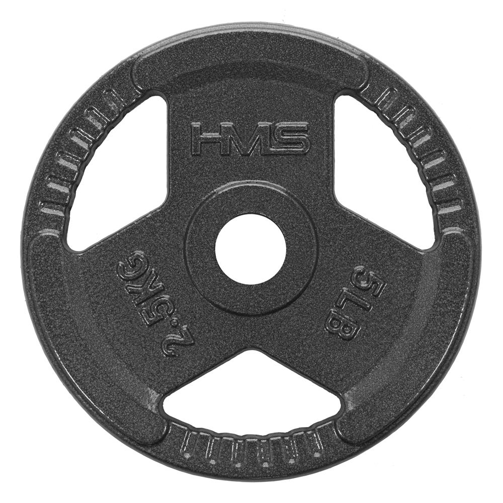 Hantelscheibe 2,5 kg Gusseisen 30 mm mit Griffen | HMS THM02
