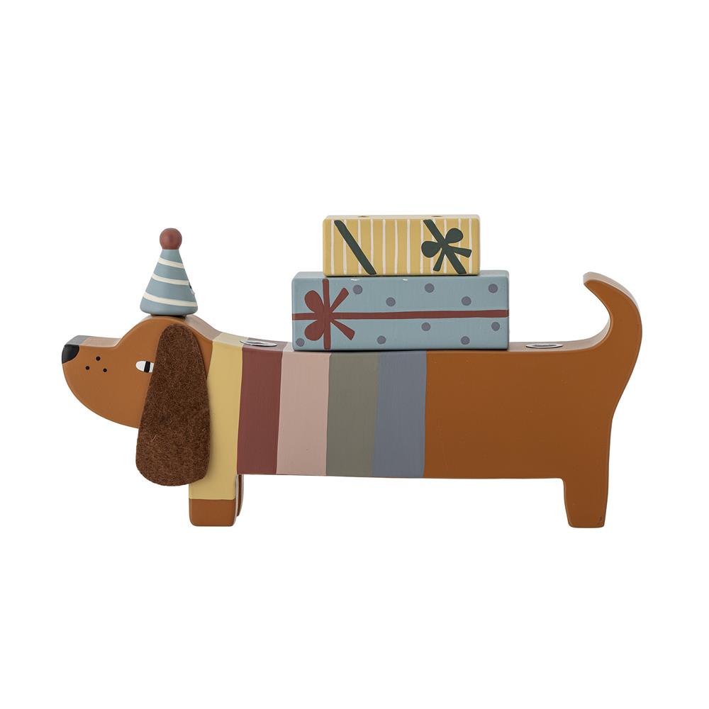 Bloomingville MINI Charlie Geburtstagsdekoration für Kindergeburtstag, Holz, Braun