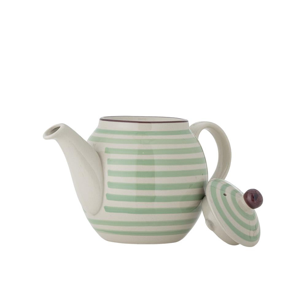 Bloomingville Patrizia Teekanne, Grün, 1,2L, Steingut, dänisches Design