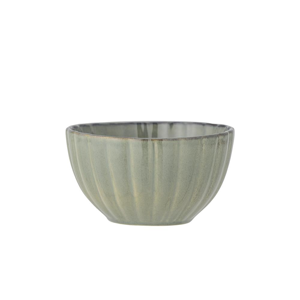 Bloomingville Latina Schale, Grün, Steingut, 400 ml, dänisches Design
