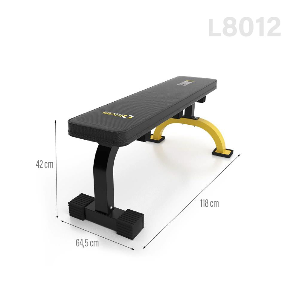 Flachbank Hantelbank 200 kg Trainingsbank | HMS Premium L8012