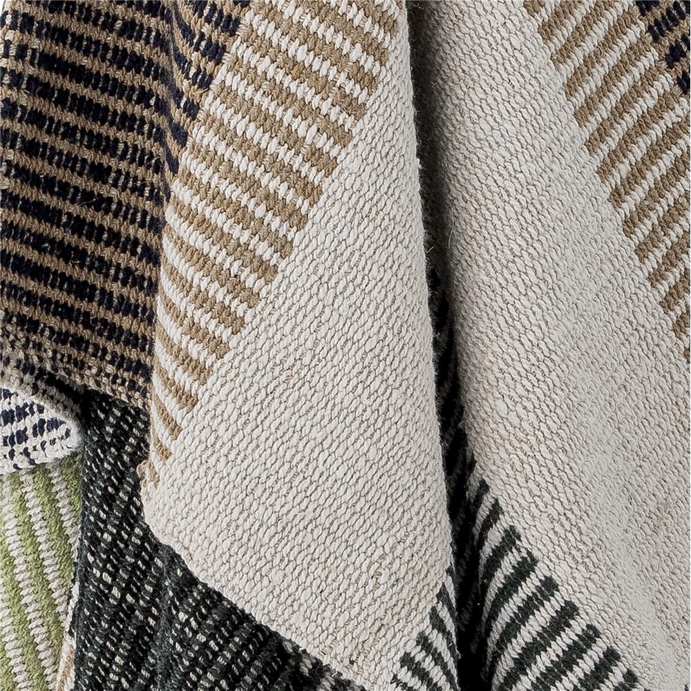 Bloomingville Isnel Decke - Gemütliche Vielseitigkeit in Braun und Grüntönen