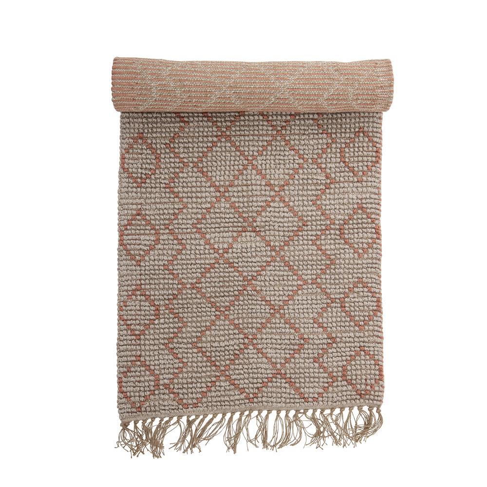 Bloomingville Abriella Teppich 200x70 cm aus Jute in Naturfarben, nordisches Design
