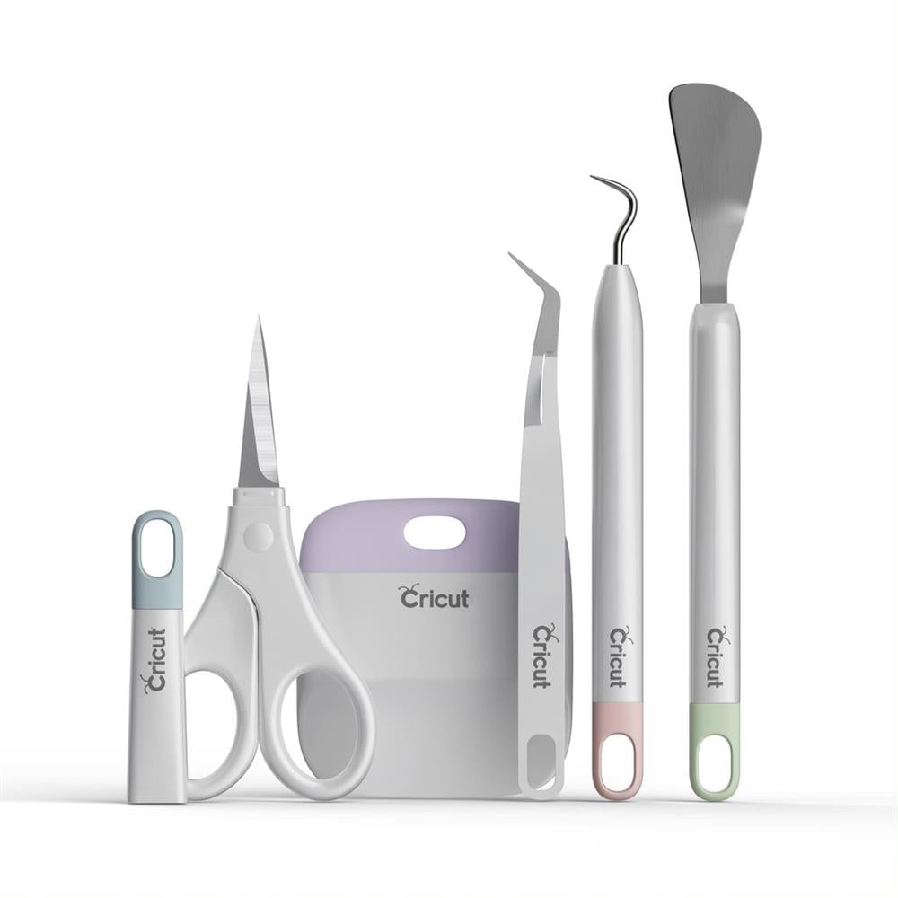 Cricut Basic Tool Set Schneide Werkzeug mehrfarbig 5 teilig Basteln Schneidemaschinen Zubehör