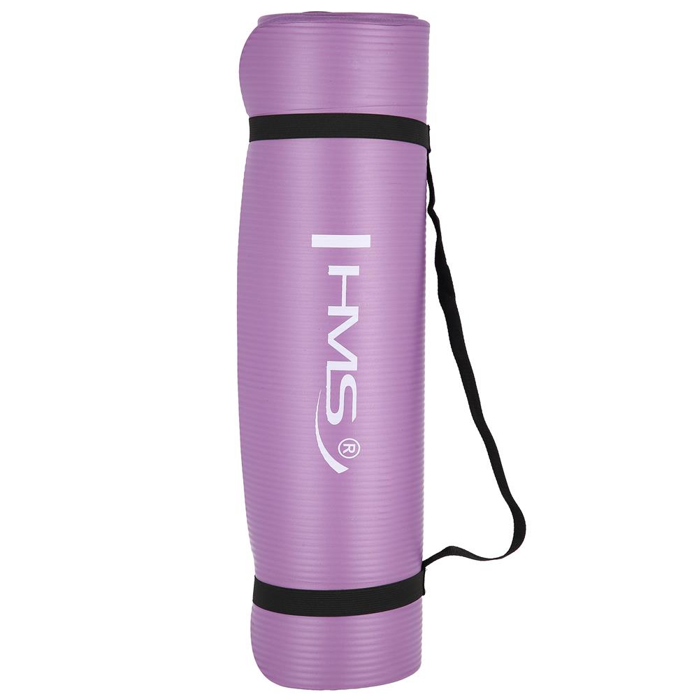 Yogamatte 183 x 61 x 1 cm Fitnessmatte Lila Gymnastikmatte rutschfest | HMS YM03