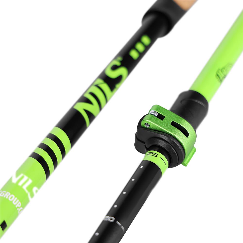Nordic Walking Stöcke Aluminium 6061 Korkgriff Grün | NILS NW8611