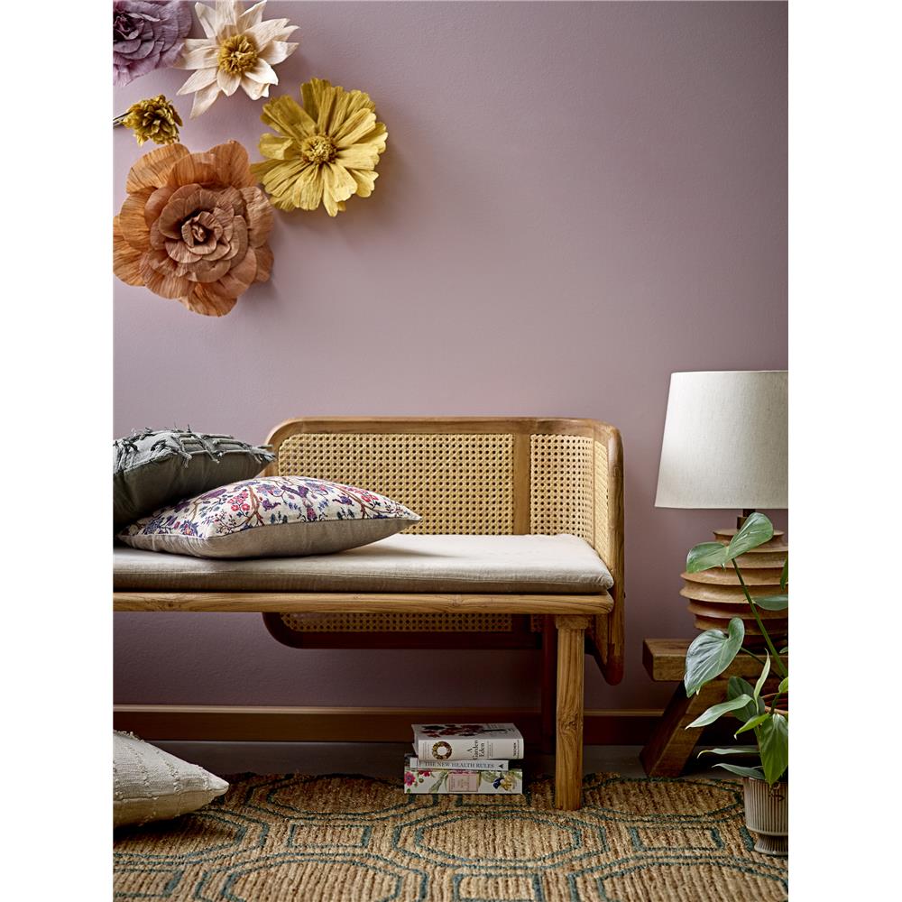 Bloomingville Svale Tischlampe Natur Mangoholz Ø38,5 cm Dekolampe Tischleuchte dänisches Design