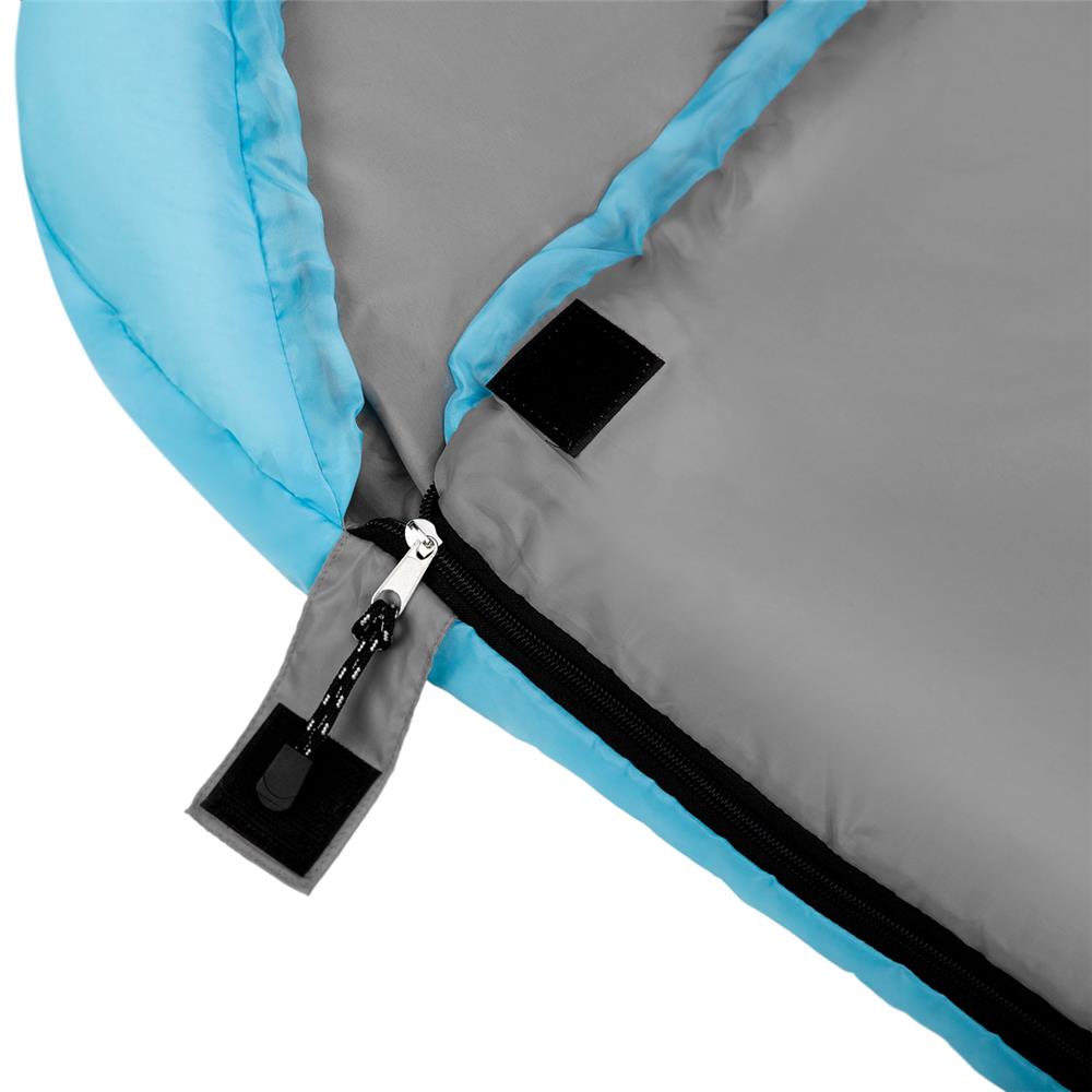NILS CAMP Schlafsack Größe M Hellblau-Grau - Mumienschlafsack für Outdoor, Trekking & Camping