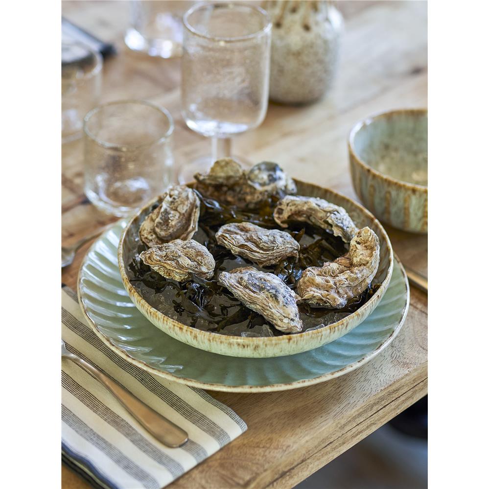 Bloomingville Fleur Schüssel, Natur, 550ml, Steingut, dänisches Design