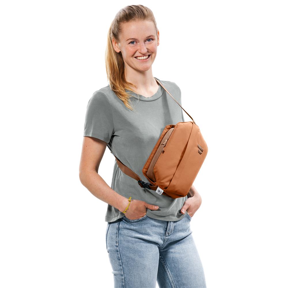 deuter Passway 2, Umhängetasche, pecan-mocha (orange), 2L, Schultertasche