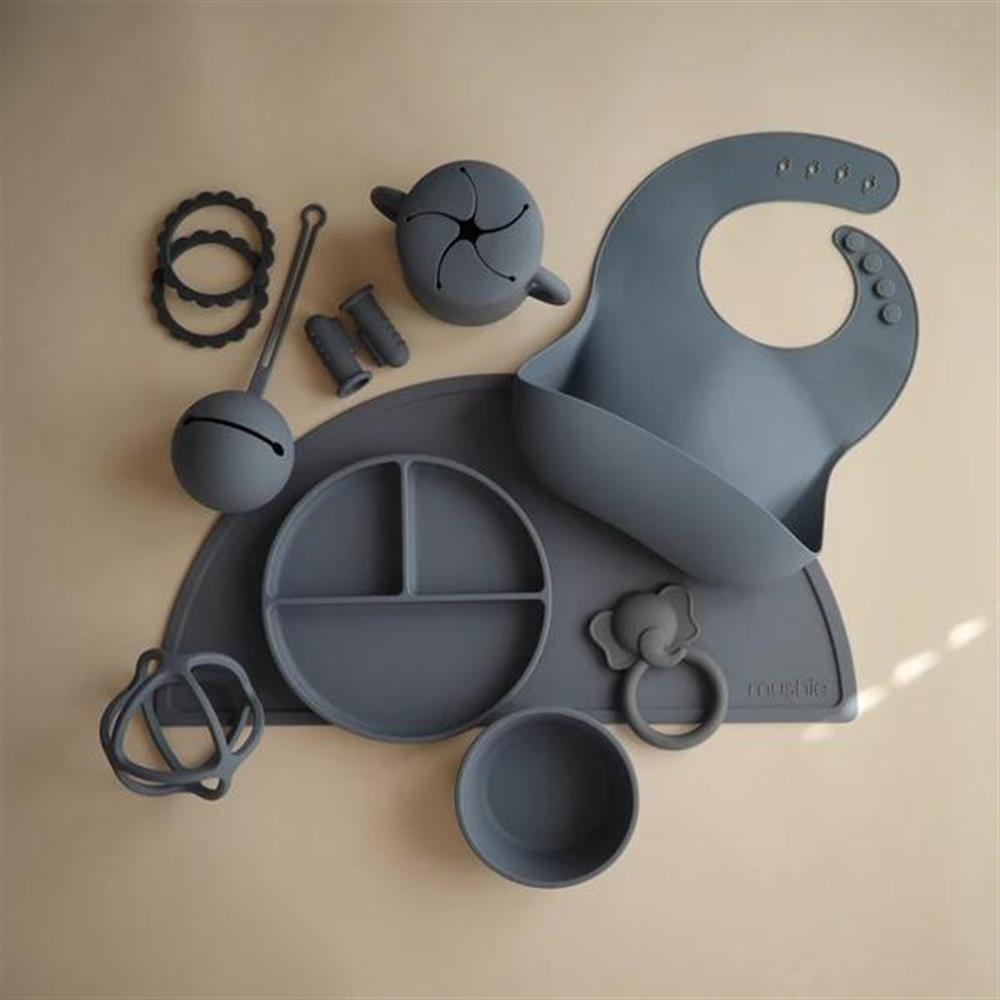 Mushie Beißring Ball, Tradewinds, aus Silikon, BPA-frei