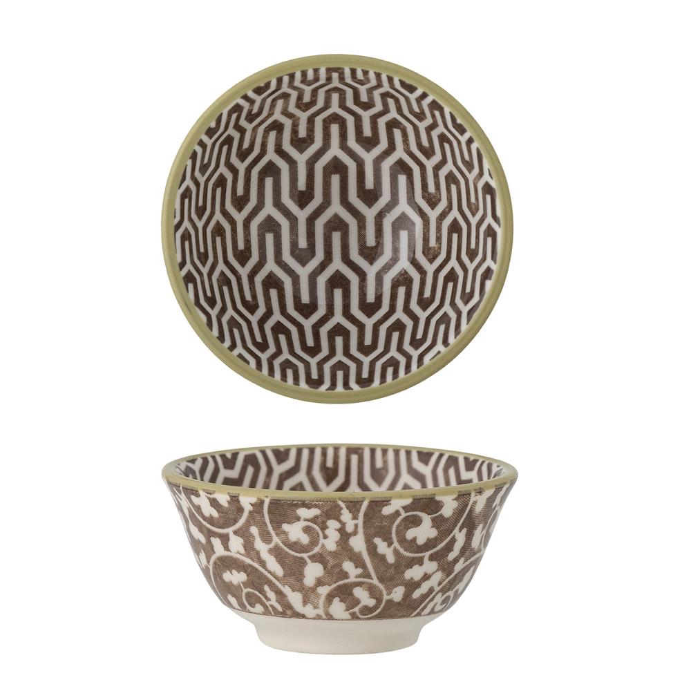 Bloomingville Maple Schüssel, Braun, 35ml, Steingut, dänisches Design