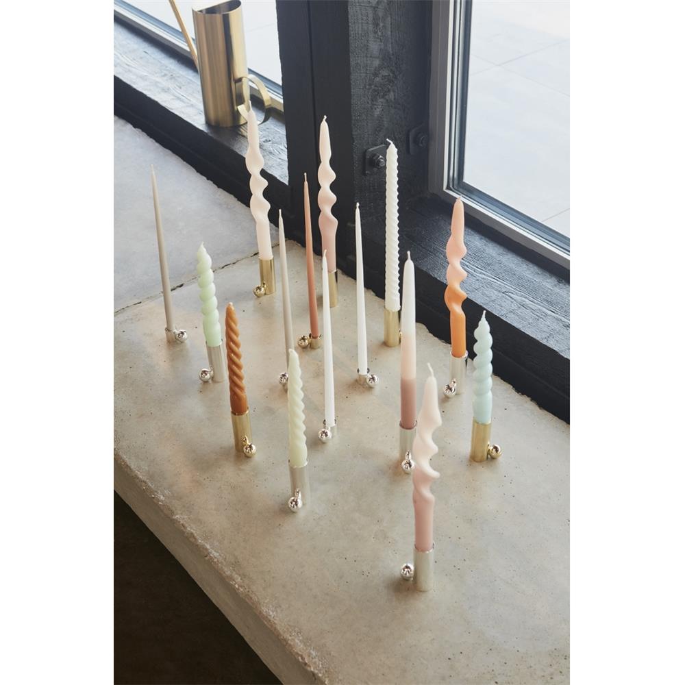 OYOY Palloa Kerzenhalter High Gold Stahl 7 x 4,5 x 2,6 cm Kerzenständer