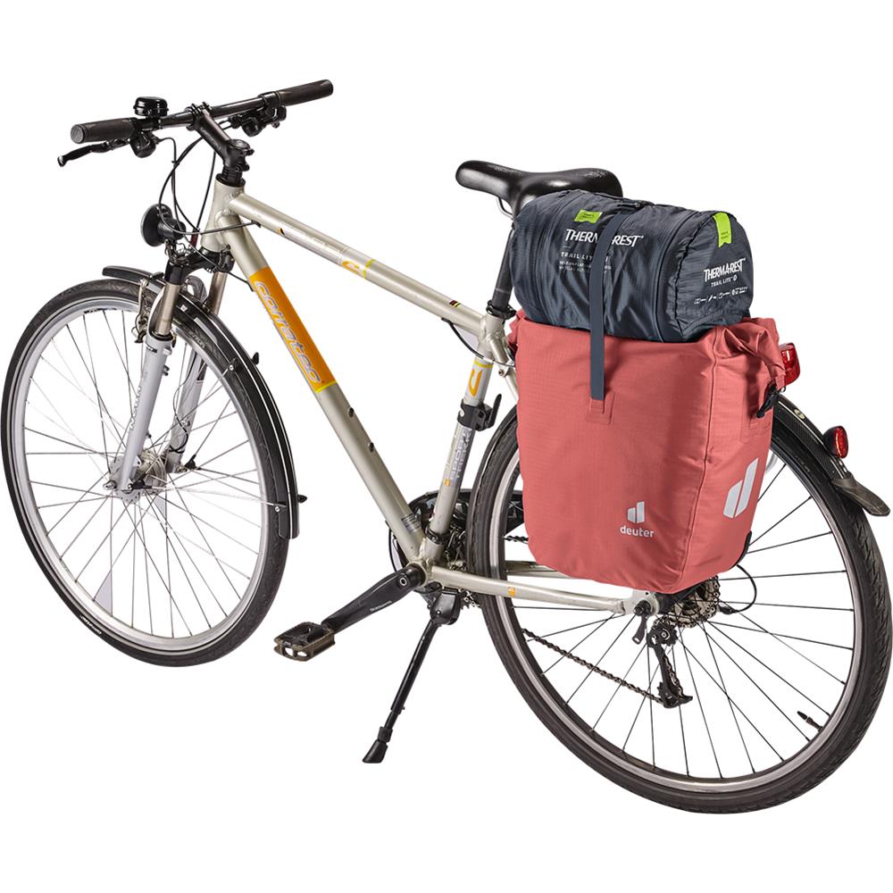 deuter Weybridge, Fahrradtasche, redwood (rot), 20L+5L, mit Bagfix-Halterung