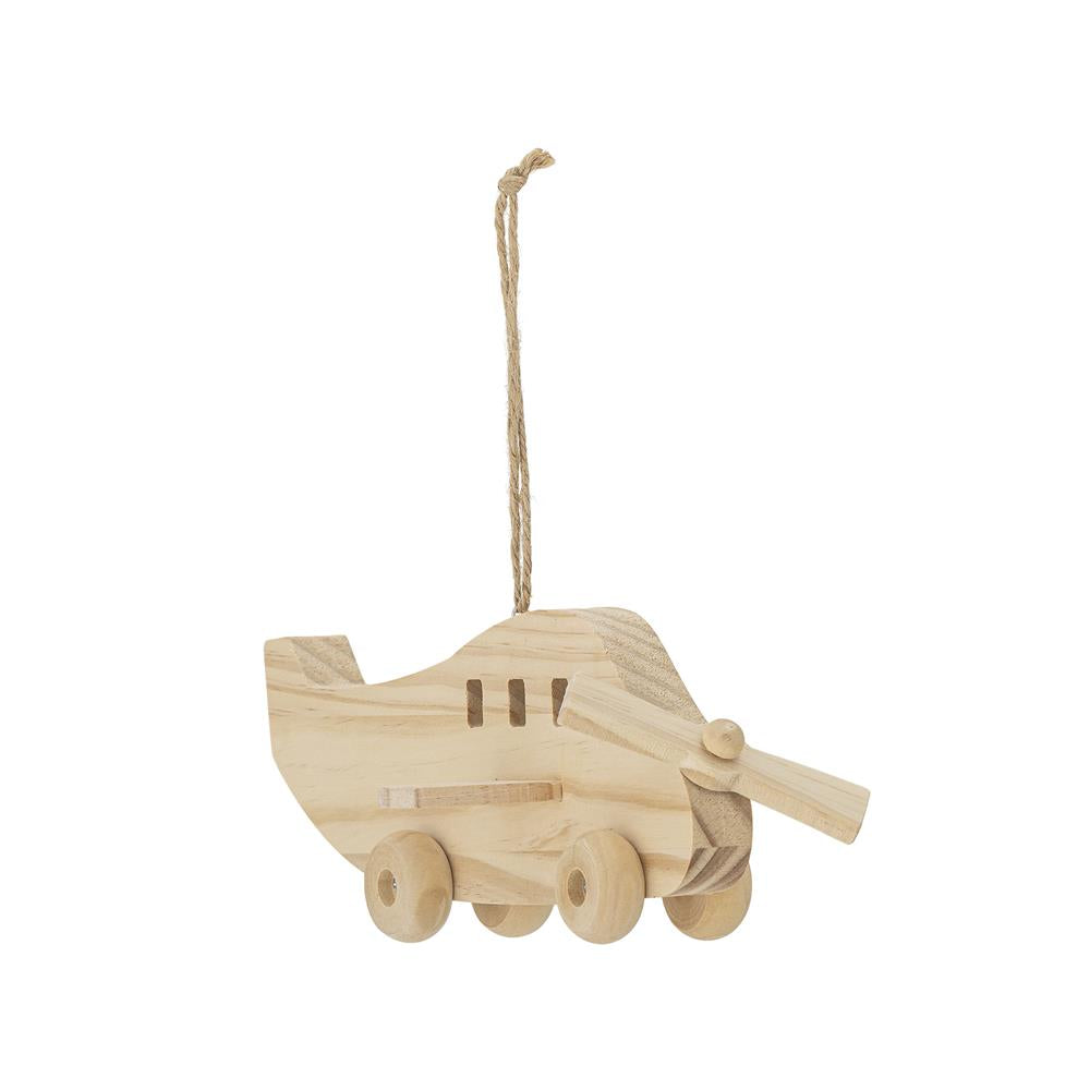 Bloomingville MINI Plane Mobile, Holz, Flugzeug, Kinderzimmer, Dekoration, dänisches Design