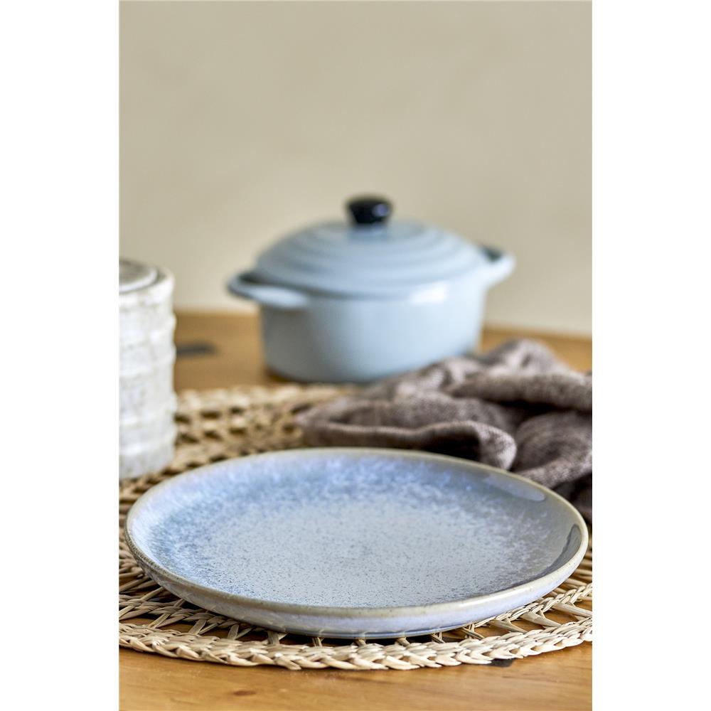 Bloomingville Paula Teller, Blau, 20cm, Steingut, dänisches Design