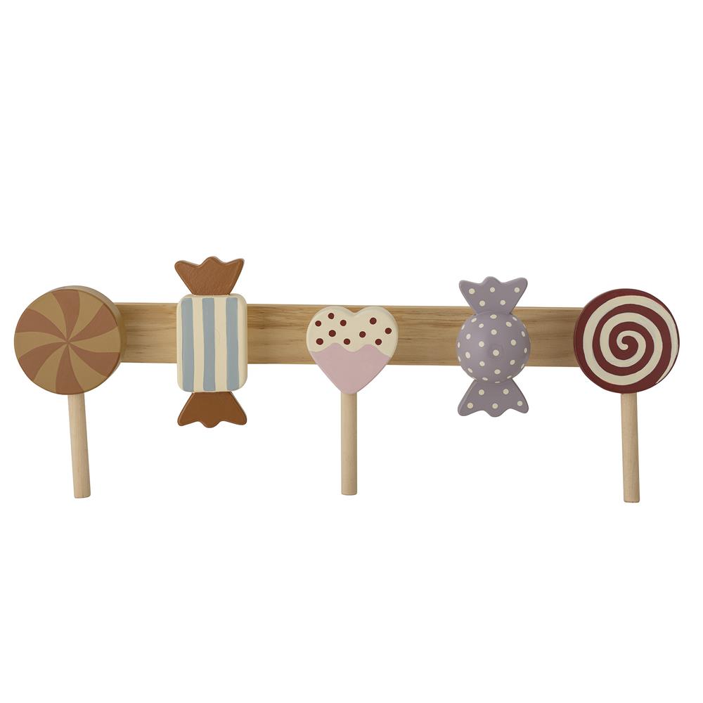 Bloomingville MINI Rudy Garderobe Braun Holz Kindergarderobe 42 x 14 x 7 cm