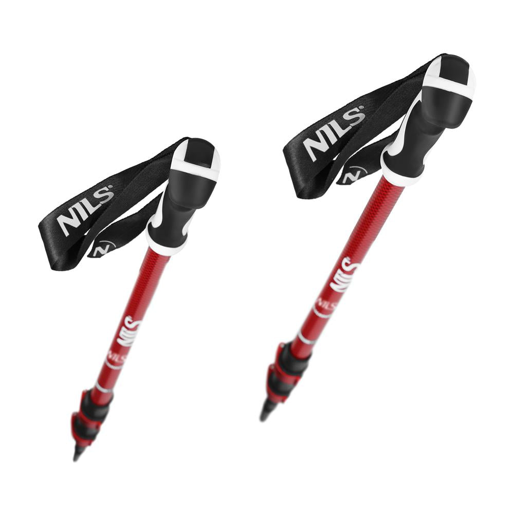 Trekkingstöcke Aluminium Wanderstöcke Rot | NILS TK8601