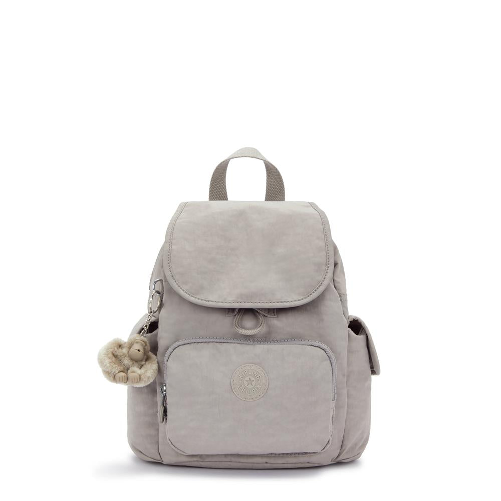 Kipling CITY PACK MINI, Extra kleiner Rucksack, Grey Gris (grau), 9L, Kompakt & Stylisch