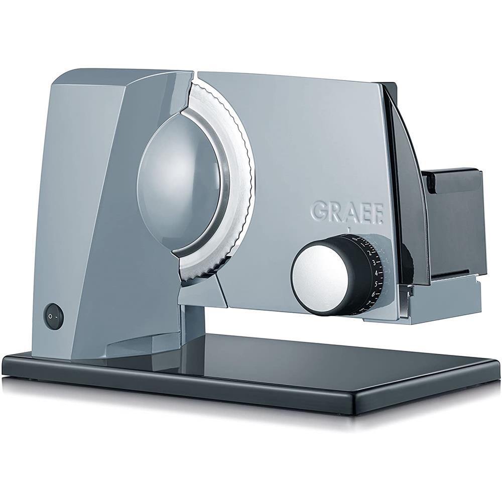 GRAEF Allesschneider SlicedKitchen S11000 grau mit Edelstahl Wellenschliffmesser und Kindersicherung