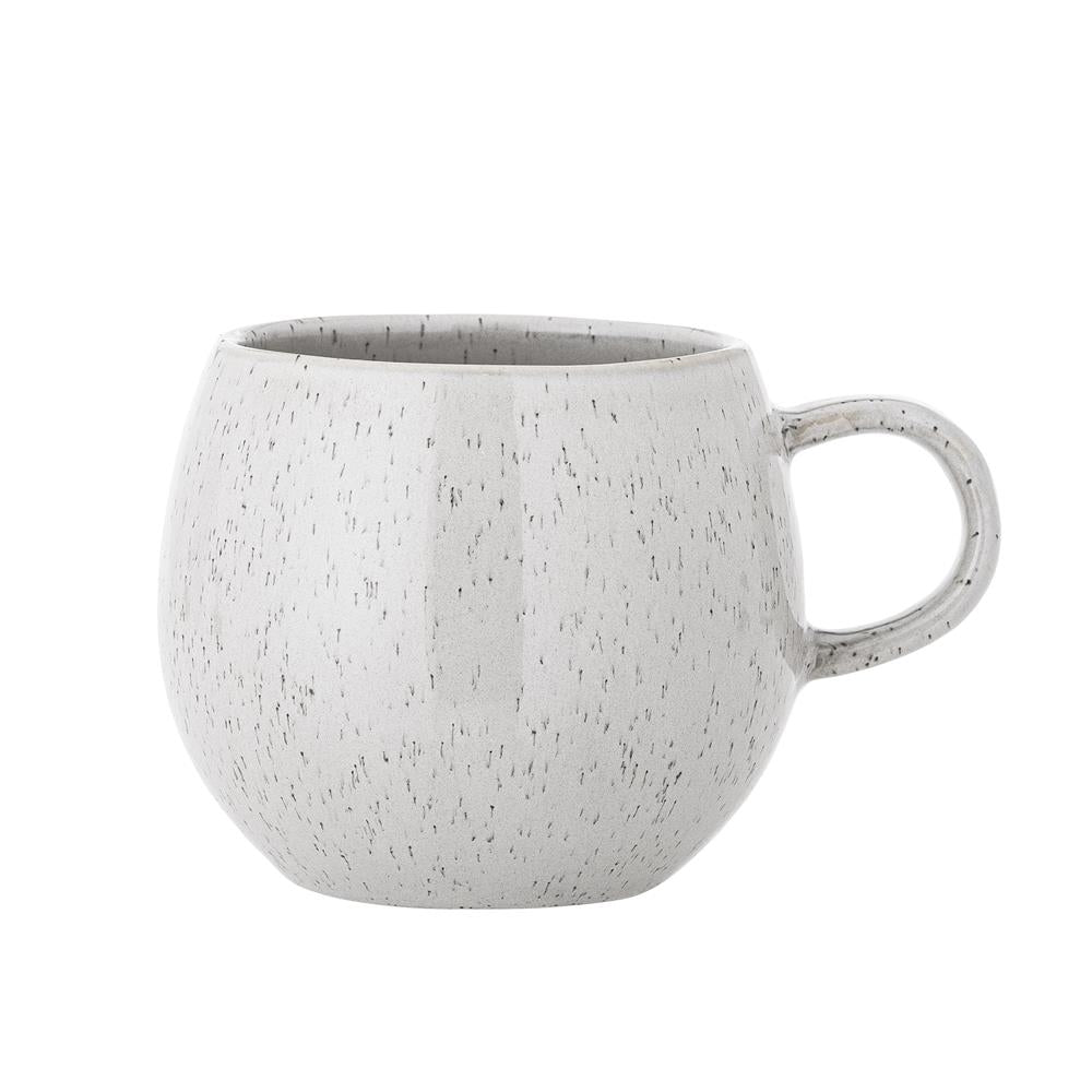 Bloomingville Addison Tasse Weiß Steingut 500 ml skandinavisch