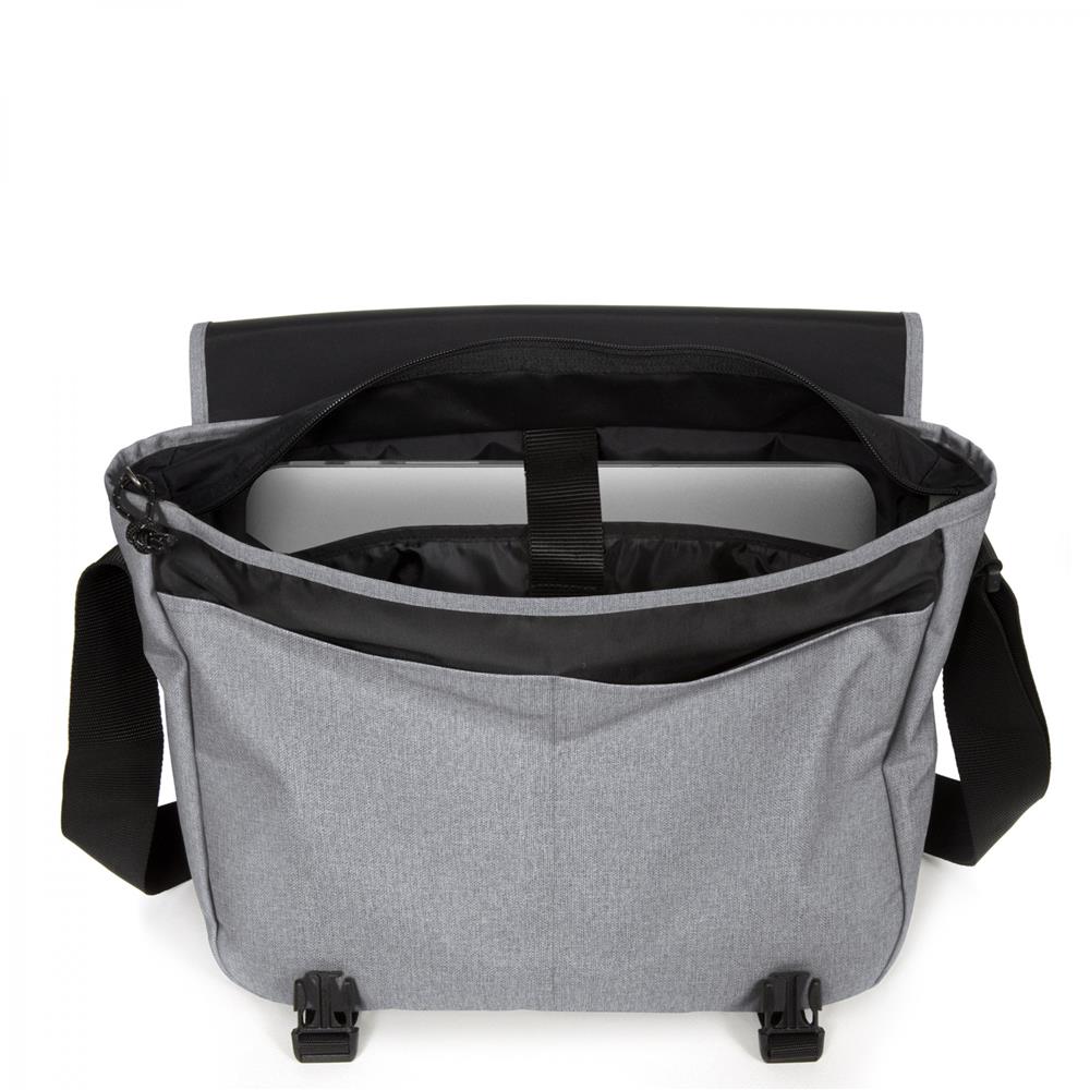 Eastpak DELEGATE +, Umhängetasche, Sunday Grey (grau), 20L, Laptoptasche, Messenger-Tasche