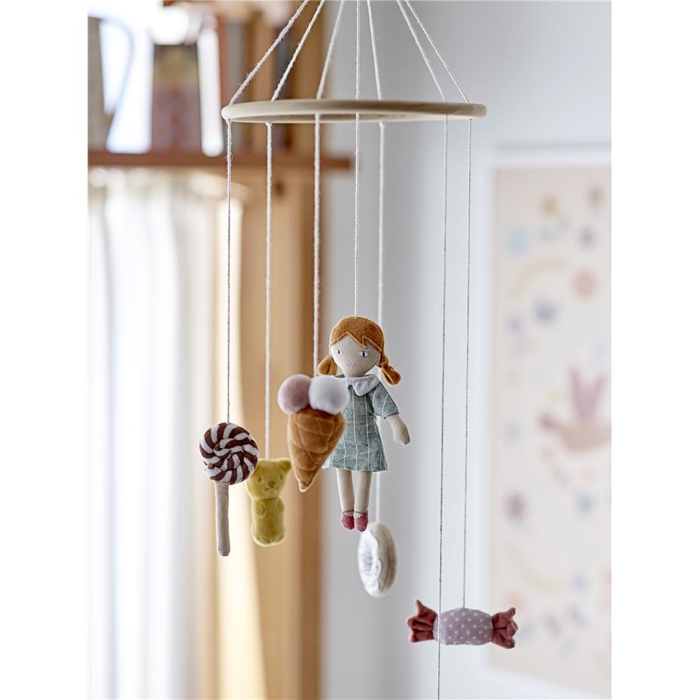 Bloomingville MINI Rosana Mobile, Mädchen, Braun, Kinderzimmer, Dekoration, dänisches Design