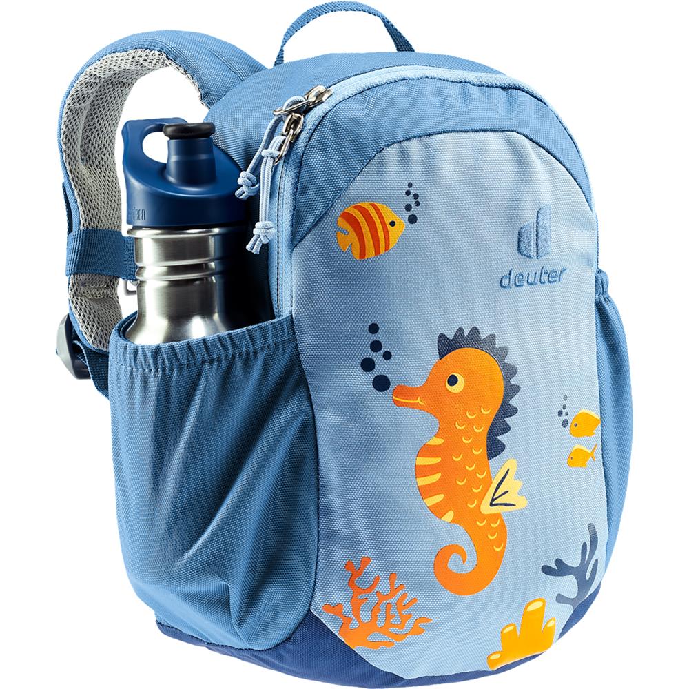 deuter Pico, Kinderrucksack, Seepferdchen (blau), Kindergartenrucksack für Kinder ab 2 Jahre