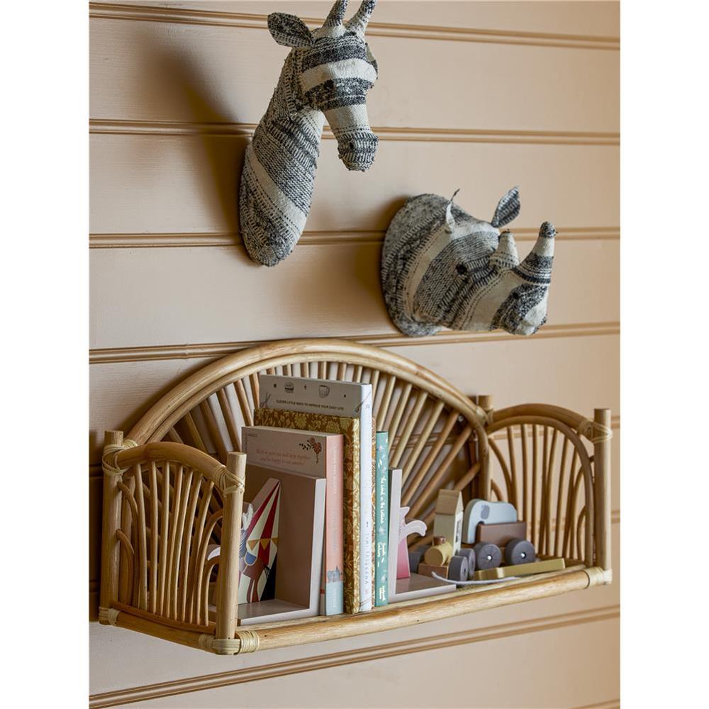 Bloomingville MINI Santos Buchstütze – Zirkuspferde, Rot, 2er Set aus MDF