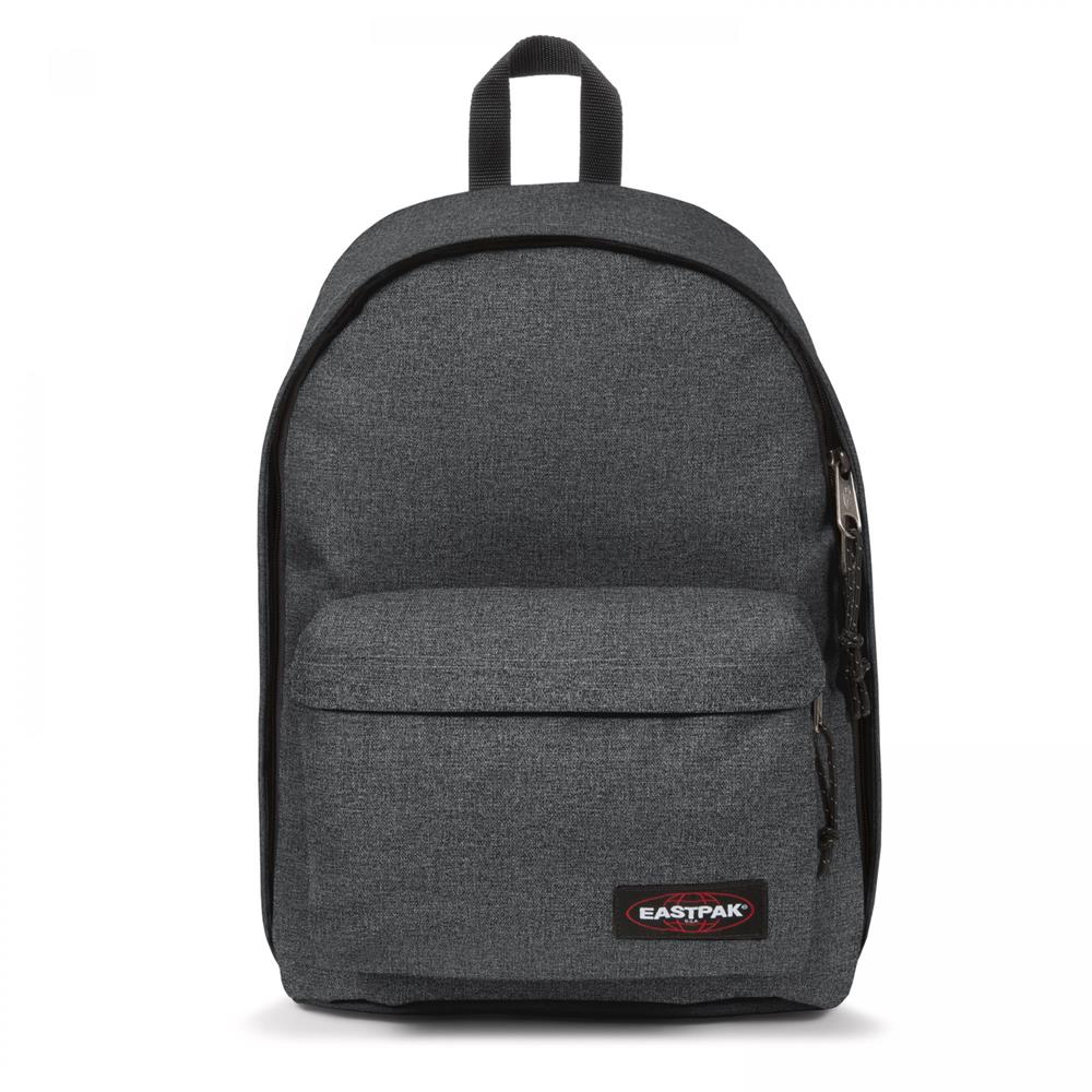 Eastpak OUT OF OFFICE, Rucksack, Black Denim (grau), 27L, mit Laptopfach