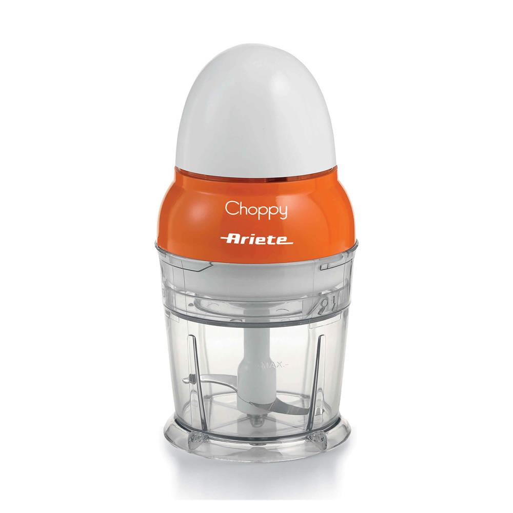 Ariete Choppy Zerkleinerer, Orange, Manueller Mini Zerkleinerer 250 ml, 160W