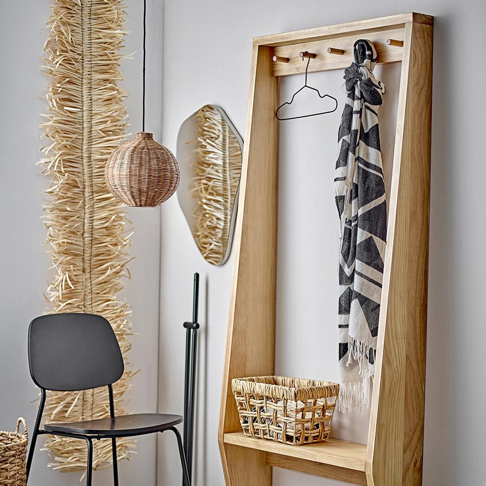 Bloomingville Aimie Wandspiegel, Silber, Glas, 40x60 cm, organisch, rahmenloser Look