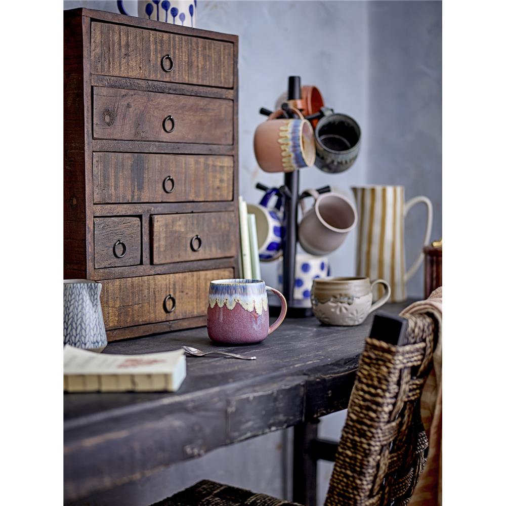 Bloomingville Cloe Tassen 3er Set, 380 ml, aus Steingut, dänisches Design