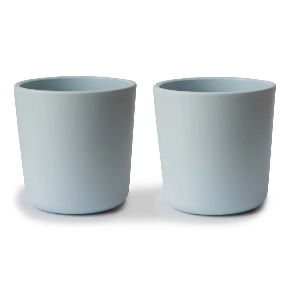 Mushie Trinkbecher 2er Set, Powder Blue, BPA-frei