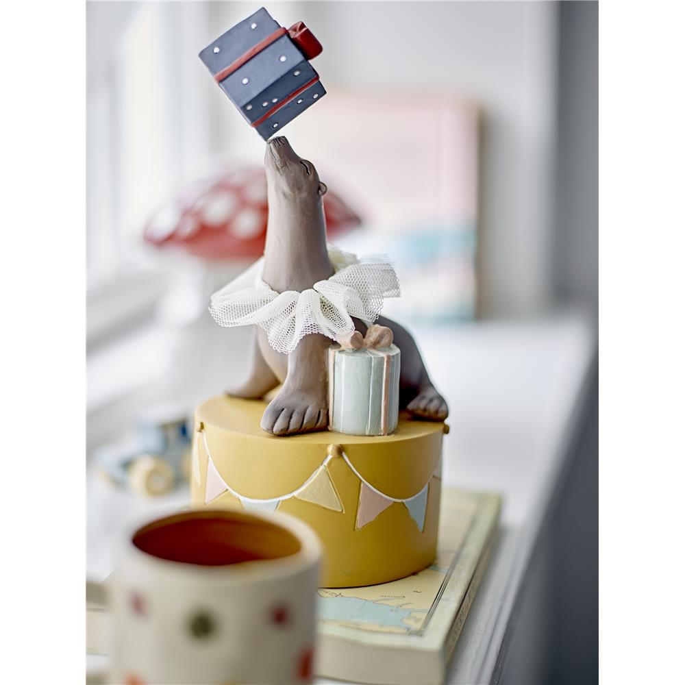 Bloomingville MINI Flor Kerzenständer, Zirkus, Seelöwe, Geburtstagsdekoration für Kindergeburtstag