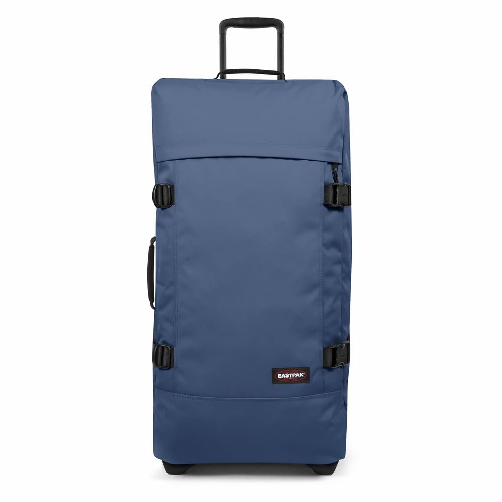 Eastpak TRANVERZ L, Großer Reisetrolley, Powder Pilot (blau), 121L, Rollkoffer mit 2 Rädern und TSA-Schloss