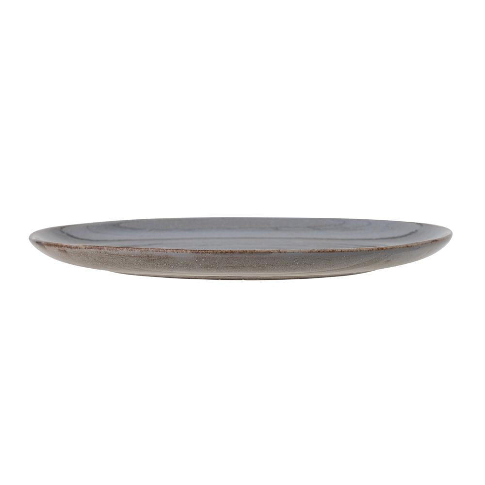 Bloomingville Sandrine Teller grau D28,5 cm aus Steingut – Essteller für Küche & Tischdeko
