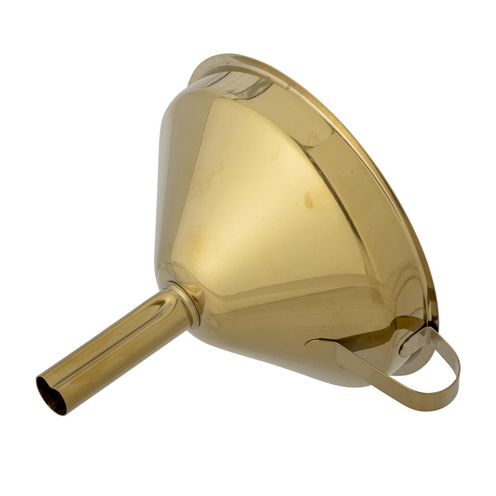 Bloomingville Finya Trichter Gold Edelstahl dekorativer nützlicher Küchenhelfer dänisches Design