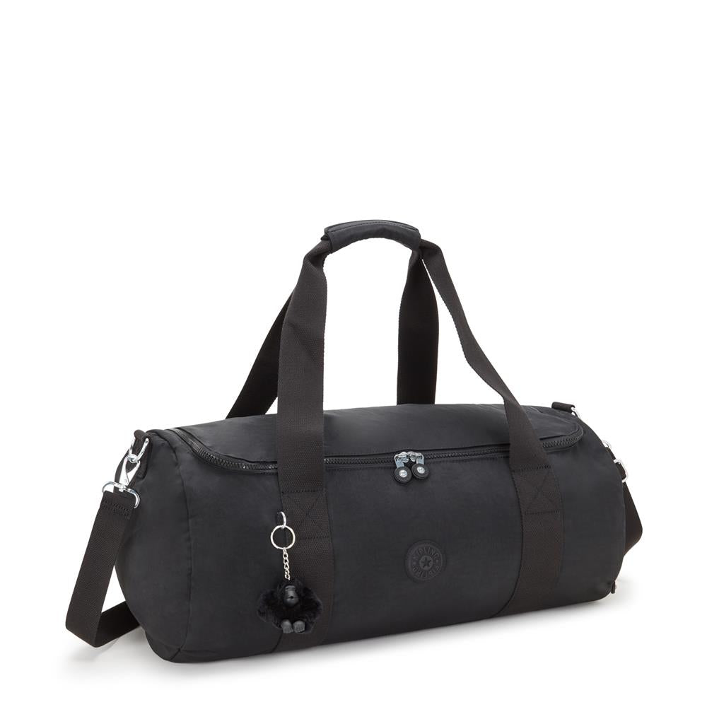 Kipling ARGUS S, Kleine Reisetasche, Black Noir (schwarz), 35L, Seesack mit Schuhfach