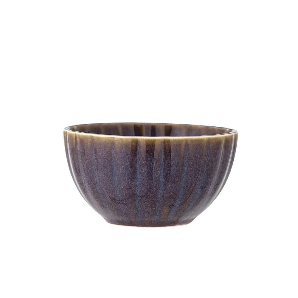 Bloomingville Latina Schale, Violett, Steingut, 400 ml, dänisches Design