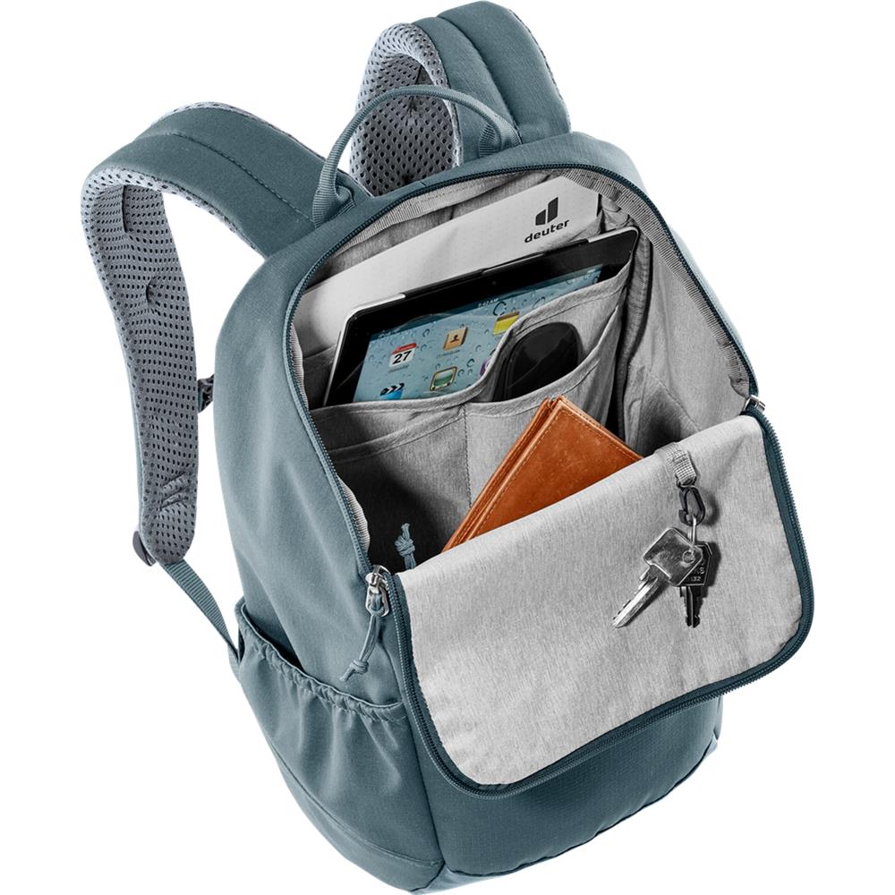 deuter Stepout, Rucksack, black (schwarz), 16L, mit Flaschenhalter und Tabletfach