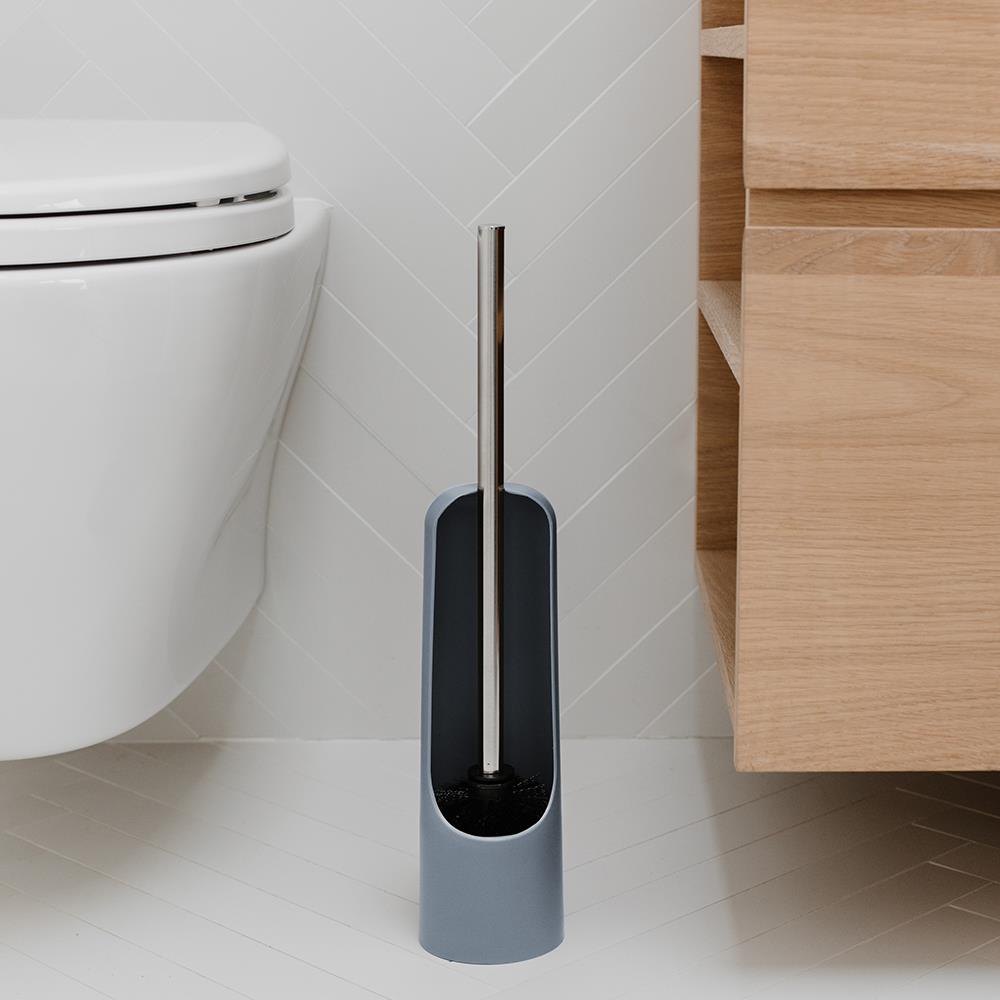 Umbra Touch Toilettenbürstenhalter, WC-Garnitur, WC-Bürste mit Halter, in Schieferblau