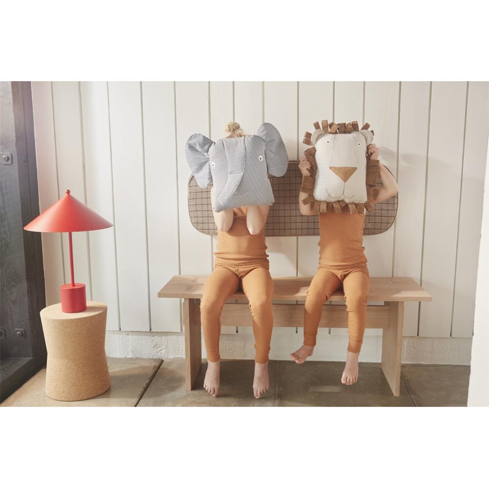 OYOY Mini - Kinderkissen Lobo Löwe, Stofftier, Bio-Baumwolle